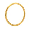 Pulsera Xinyixin marca New Ins Francés Apertura Simple Redonda Acero Inoxidable Chapado Oro 18K Joyería