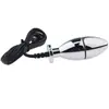 Brinquedo sexual adulto ovo bipolar, plug anal de metal com choque elétrico, masturbador de orgasmo SM, dispositivo de terapia de expansão anal