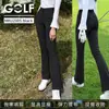Calça Esportiva Feminina para Outono/Inverno 2026, Estilo Coreano, Moda, Micro Flare, Cintura Elástica, Cintura Alta, Emagrecimento
