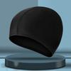 Gorro de natación de tela cómoda para hombre y mujer, gorro para adulto con protección para orejas para cabello largo, gorro para nadar en aguas termales, venta al por mayor, empaque independiente