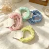 Anel de Intestino Delgado Juansha Colorido Doce Corda de Cabelo Elástico Estilo Coreano Tecido Creme Corda de Cabeça de Fada para Mulheres Atacado
