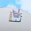 Dibujos Animados Europeos y Americanos Bob Esponja Paixing Sofá Divertido Periférico Papas Fritas Lindo Dibujo Animado Broche de Metal