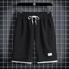 Conjunto de dos piezas de camiseta de manga corta de seda helada de verano para hombre, estilo casual y moderno, con estampado de gofres, pantalones cortos deportivos casuales clásicos