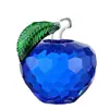 Manzana de Cristal Regalo de Nochebuena para Novia, Adorno Navideño para Decoración del Hogar, Adorno de Cristal para Regalo de Navidad