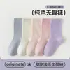 Calcetines para niños para otoño e invierno, calcetines de encaje para niños, calcetines macarrón de media pantorrilla, calcetines sin costuras para niños y niñas, calcetines para estudiantes al por mayor