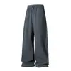 Calças Casuais Masculinas Outono 2025 Leve Outdoor Caminhada Soltas Retas Longas Moda Tendência Versátil Cor Sólida Calças Esportivas