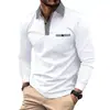 Camisa polo europea y americana ins transfronteriza otoño nuevo Amazon manga larga a cuadros polo deportivo para hombre
