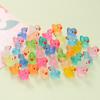 Adornos de Pato Luminoso Mini Lindos Estéreo DIY Micro Paisaje Joyería de Resina Juguetes para Niños Venta al por Mayor Transfronteriza