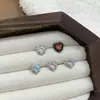 Pendientes de Rosca Interna de 1.2 mm de Espesor, Pendientes de Cartílago con Forma de Corazón Cepillado Dulces y Geniales, Joyería para Orejas y Accesorios de Piercing de Aleación de Titanio G23