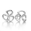 Aretes de tuerca de plata esterlina 925 al por mayor Aretes de tuerca de trébol para mujer Aretes de moda Joyería de plata esterlina estilo coreano