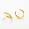 Brincos Europeus e Americanos Transfronteiriços em Forma de Arco do Triunfo Cravejados com Diamantes, Brincos em Forma de U de Luxo Leve para Mulheres, Elegantes, Simples, Modernos e de Alto Padrão