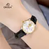 Relógio par de casal safira ORSGA movimento japonês de alta qualidade calendário em relevo vela fabricante relógio de caixa de aço masculino e feminino