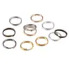 Acero Inoxidable 304 Llavero de Doble Anillo Anillo para Llaves Portallaves Anillo para Llaves Anillo para Llaves Anillo de Conexión