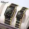 Chenxi Luz de la Mañana Relojes Populares de Plaza para Parejas para Mujeres y Hombres Venta al por Mayor Cerámica Oro Cruce de Fronteras Comercio Exterior Suministro de Relojes