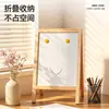 Cavalete de Mesa Dobrável Transfronteiriço Quadro Negro Pequeno Madeira Maciça Pura Quadro Branco Magnético Dupla Face Quadro de Mensagens para Ensino Infantil Atacado