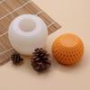 Padrão de bola de grade tridimensional vela molde de silicone bola DIY aromaterapia vela de gesso fragrância pedra ferramenta de moagem