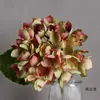 Simulación Hortensia Hogar Habitación Mesa de Comedor Centro de Mesa Boda Decoración Suave Venta al por Mayor Flor Artificial Arte Floral Decorativo Hortensia