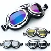 Óculos Harley, Óculos de Sol, Óculos Retro Prata para Karting, Óculos Bronze Antigo, Óculos Angulados à Prova de Vento para Motocicleta