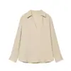 Ropa de Mujer Transfronteriza 2026 Estilo Europeo y Americano Moda Mezcla de Lino Solapa Holgada Manga Larga para Mujer K41832 Aliexpress