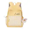 Mochila escolar para meninas, mochila azul para mulheres, estilo nicho ins, mochila de alto valor estético para meninas, bolsa de ombro para alunos do ensino fundamental e médio