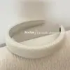 Diadema de Tela de Sarga Simple Estilo Coreano con Cabeza de Esponja 2025 Nueva Diadema de Corona Alta Pinza Elegante para el Cabello al Aire Libre