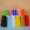 Bolsa de Comida Bolsa de Dulces Serie de Color Sólido Creativo Boutique Papel Kraft Fiesta Fiesta de Cumpleaños Bolsa de Regalo para Fiesta Bolsa de Regalo