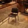 Mesa y Sillas de Bistró Modernas Recomendaciones Combinación de Cabinas Limpias Barra Arte de Hierro Sillas de Madera Maciza Mesas Barra KTV