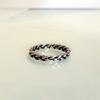 Anillo retorcido de plata antigua retro de moda estilo coreano INS para mujer fabricantes de joyería al por mayor