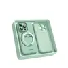 Lindo Panda Adecuado para Funda de Teléfono Móvil Apple 16Promax Cubierta Total Nueva 15 Silicona Líquida 14Pro Soporte de Succión Magnética