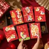Sobres Rojos Personalizados Creativos Estilo Japonés Dibujos Animados Venta al por Mayor Personalizados Creativos Nuevo Modelo 2027 Efecto 5D Piel Sintética Paquetes Rojos