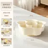 Plato para Hot Pot, Plato para Verduras, Lavabo Giratorio Dividido para Verduras, Cesta Escurridora, Plato Doméstico para Verduras, Plato de Preparación de Cocina