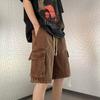 Novos Jeans Masculinos de Verão Largos Retos Versáteis com Cordão Jovens Populares Calças Tendência