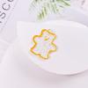 Coreia do Sul Ins Transparente Urso Fudge Corrente Acrílica Chaveiro Case Protetor Airpods Pingente Decorativo para Pendurar