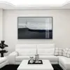 Pintura Decorativa de Pared para Pasillo Estilo Nórdico Blanco y Negro Pintura Colgante para Pared Trasera de Sofá de Sala de Estar Pintura Mural Simple Postmoderna para Mesita de Noche de Dormitorio