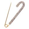 Broche de diamantes de imitación de Corea del Sur con personalidad simple para mujer, elegante y a la moda, con pasador fijo y hebilla para chal.
