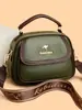 Bolso Pequeño Transfronterizo para Mujer 2025 Nueva Moda Bolso de Mano Versátil Multicapa Gran Capacidad Cuero Suave Bolso de Hombro Cruzado