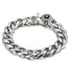Pulsera de acero de titanio para hombre, estilo punk, con personalidad creativa dominante, letras antiguas retro, venta al por mayor de fábrica