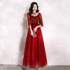 Vestido de Maternidad Modelo Nuevo 2026 para Mujer, Oculta el Vientre, Adelgazante, Tallas Grandes, Vestido de Novia para Boda, Regreso a Casa, Estilo Largo, Borgoña