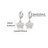 Brincos de Aço Inoxidável High-End Flor Fresca Peixe Pequeno Cruz Ear Cuff Simples Temperamento Brinco High-End