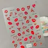 Pegatinas para Uñas Día de San Valentín Transfronterizas, Múltiples Opciones Disponibles, Pegatinas para Uñas 3D Impermeables con Relieve de Corazón y Labios Rojos, Estilo Ca