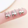 Botón de Presión Lateral de Hierro Conector de Extremo de Doble Oreja Hebilla Pulsera de Perlas Hecha a Mano DIY Hebilla para Cuentas Accesorios de Adorno