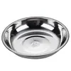 Acero Inoxidable 304 Plato Redondo para Condimentos Plato Doméstico Plato para Frutas Dim Sum de Guardería Plato para Salsa de Soja Vinagre para Hot Pot
