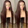 Peruca Amazon Transfronteiriça Front Lace Repartição no Meio Cabelo Longo Liso Moda Natural Realista Fibra Química Touca