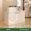 Mostrador de bar, mostrador de caja, mostrador pequeño y simple para tienda, supermercado, tienda de ropa, sensación de lujo ligero de alta gama, salón de belleza, mostrador de recepción de restaurante