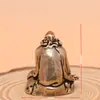 Estátua Antiga de Buda em Cobre Puro, Ornamento de Estátua do Patriarca Bodhidharma em Latão Sólido, Artesanato Tradicional com Pátina Vintage
