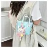 Bolso de Mano Estampado Bloque de Color Yuezi para Mujer, Nueva Moda 2026 Estilo Coreano Moda de Oficina Bolso Cruzado Tipo Cubo