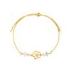 Pulsera de Flor de Nácar para Niñas, Estilo Francés Retro, Nicho Delicado, De Alta Gama, Joyería de Mano Exquisita y Versátil, Lujo Accesible y De Alta Gama