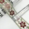 Encaje de base de organza de 4 cm para accesorios de ropa, estilo étnico, bordado con cinta, encaje, accesorios para ropa infantil Hanfu, DIY