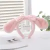 Diadema de Peluche Cinnamoroll Dibujo Animado Celebridad de Internet Diadema para Lavarse la Cara Accesorio para el Cabello de Estudiante para Sesión de Fotos Estilo Fresco y Dulce