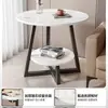 Mesa de centro para sala de estar, mesa auxiliar móvil para sofá, diseño simple y moderno, adecuada para apartamentos de alquiler, mesa mini estilo nórdico, ideal para espacios pequeños